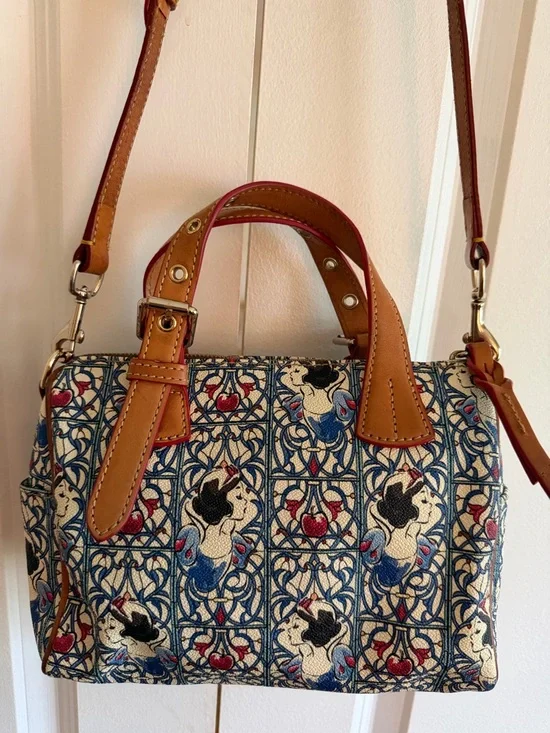 Dooney & Bourke Snow White Disney Rare Small Satchel Leather Purse Handbag - Picture 8 of 13